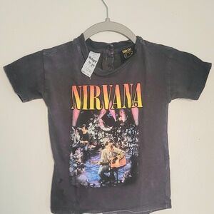 Nirvana Kids Black Graphic T-Shirt